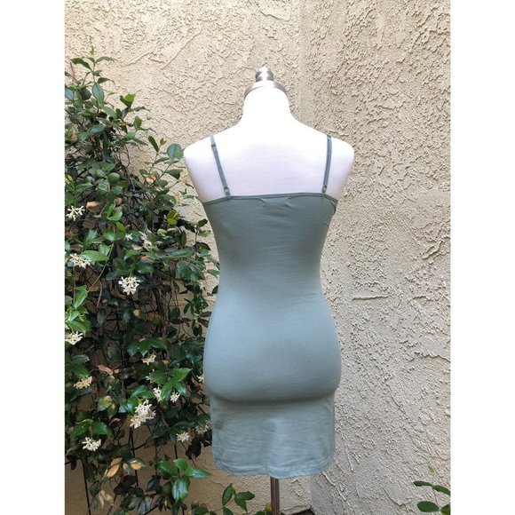 Dusty Sage Green Cami Bodycon Mini Dress - Picture 6 of 10
